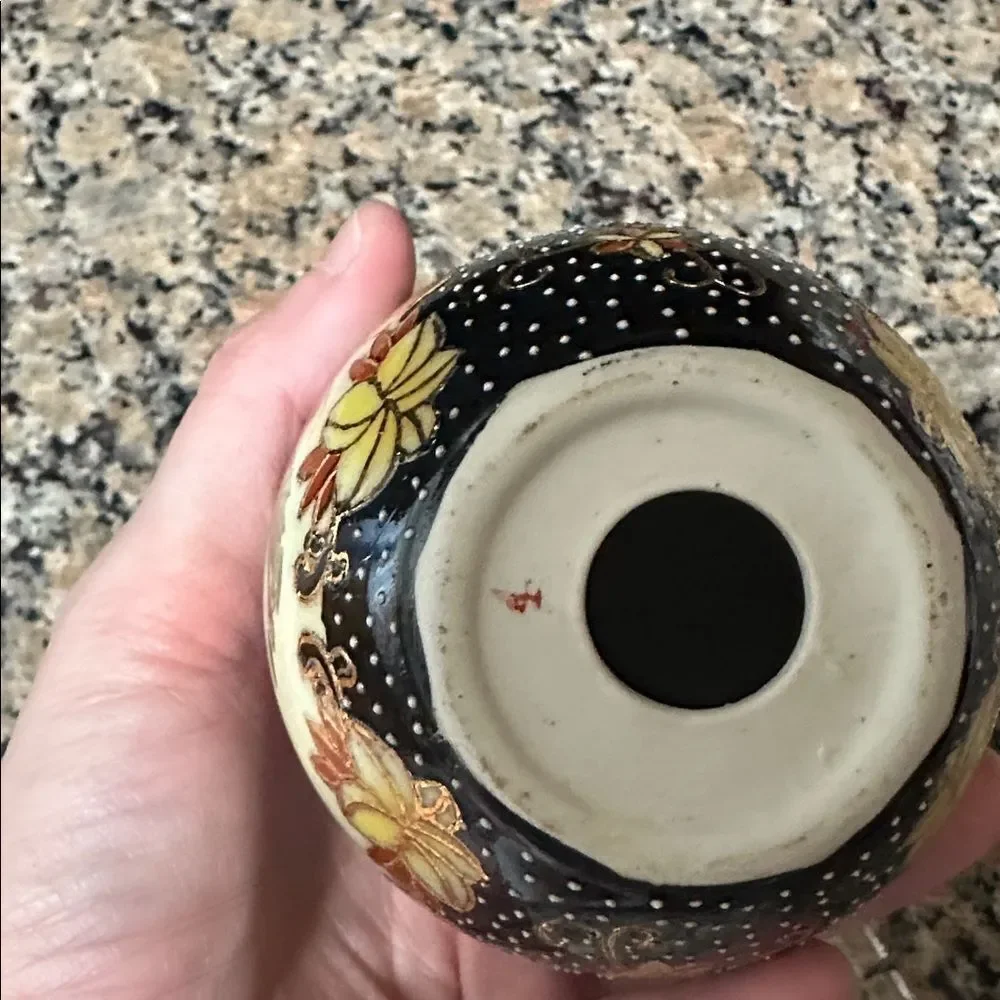 Vintage Hand-painted Japanese Porcelain Geisha Egg